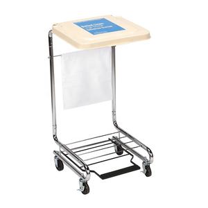 Mds8529 पुनर्वास उपकरण धातु फ्रेम स्टील हैपर स्टेनलेस स्टील चिकित्सा स्टैंड भारी शुल्क स्टील कार्ट ट्रॉली - Product Image 2