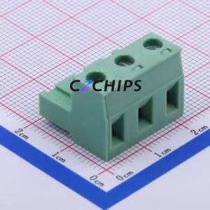DB2EK-7.62-3P-GN-S Plug-in Terminal Block P=7.62mm Connector Male Plug 1x3P 7.62mm Green - Product Image 2