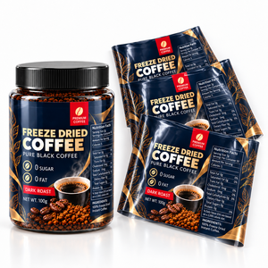 Custom Printed Heat Shrink Sleeve <b>Labels</b> for Coffee <b>Jars</b> and Bottles Full Body Shrink Wrap Packaging Film - Product Image 2