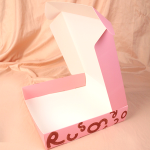 Folding Flat Cardboard macaron Sweet Box Packaging Custom Print Shipping Party Dessert Donut Paper Box