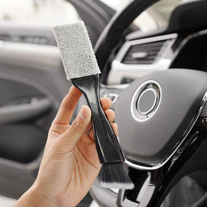 Brosse de nettoyage pour voiture en ABS et polyester, pour grille d'<span class=keywords><strong>a</strong></span>ération, tableau de bord, dépoussiérage, nettoyage de la climatisation, brosses de lavage de voiture, vente chaude - Product Image 3