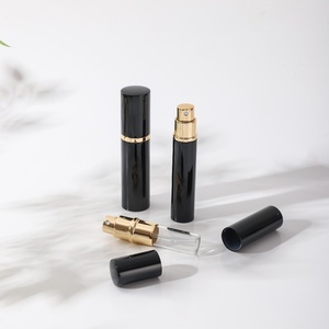 CHUMカスタムポータブルミニ8mlアルミオイル香水リフィルボトル10ml厚ガラスゴールデンシルバースプレー香水アトマイザーボックス付き - Product Image 5