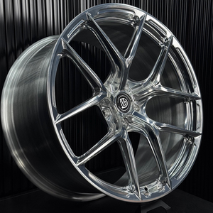 Jantes de voiture neuves Pengzhen P104SC forgées, finition brossée grise, 15 pouces, 100 mm PCD, 25 mm ET, pour Audi - Product Image 3