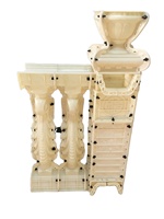 Nouveau modèle 2024 : Moule à balustre en béton Reazone RZCL01 en plastique ABS injecté, haute précision, durable, durée de vie de 3 ans, pour extérieur 3D
