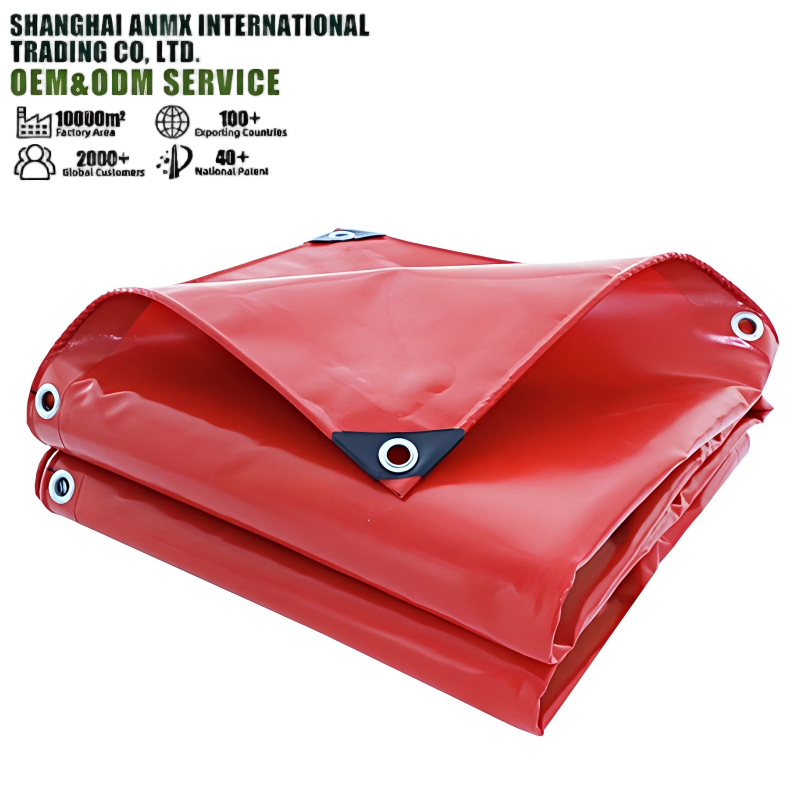 Tear-Resistant PVC Tarpaulin Sheet Waterproof High Tensile All-Season Fabric for Industrial Truck Cargo New
