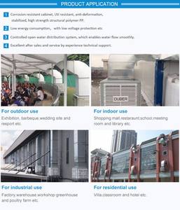 Refroidisseur d'air fixe OUBER 23000m3/h <span class=keywords><strong>Sortie</strong></span> d'air supérieure 9 pales Climatisation de cantine - Product Image 6