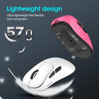 Souris de jeu sans fil légère HXSJ T700 3D 3 modes, 1000 Hz, ergonomique, batterie rechargeable 500 mAh, macro, en stock – Offre Spéciale