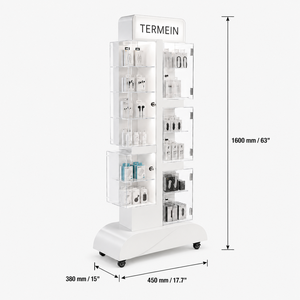 Exhibidor de Accesorios para Teléfonos Móviles con Ruedas, Bloqueable, Moderno, con Luces LED, Personalizado por DSP Vietnam Factory, para Tiendas Minoristas - Product Image 1