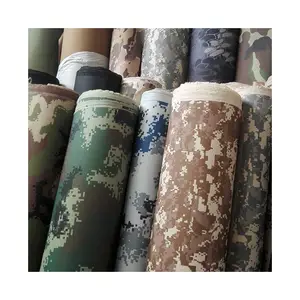 men women camouflage down coat fabric camo 100% polyester fabric roll custom printed camouflage fabric for clothing