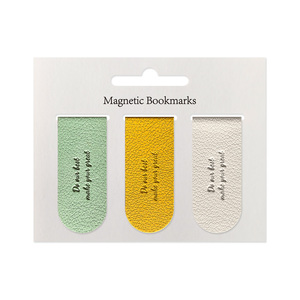 Promotional Office Supplies Leather Bookmarks Custom logo Magnetic Bookmarks