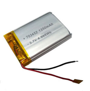 GEB recargable de <span class=keywords><strong>3</strong></span>,7 v 1350mAh prismático 703452 batería de polímero de litio para Bluetooth altavoz/Grabadora de conducción - Product Image 2