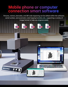 M1 Fibre Laser <span class=keywords><strong>CNC</strong></span> <span class=keywords><strong>Machine</strong></span> de Gravure Or Argent Aluminium Cuivre Acier Plastique Faux Cuir Pierre Caoutchouc Marquage pour Bois et MDF - Product Image 2