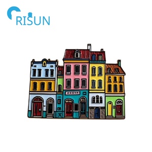 Exquisita forma de Casa insignia personalizado arquitecto hogar broche Pin bienes raíces construcción arquitectura edificios solapa Pin - Product Image 4