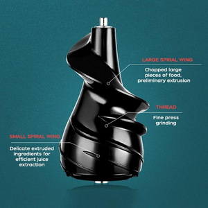 Extractor de Jugos Prensado en Frío, para Frutas y Verduras Enteras, Motor Comercial, Libre de BPA, Boca Ancha, Eléctrico, para el Hogar - Product Image 2