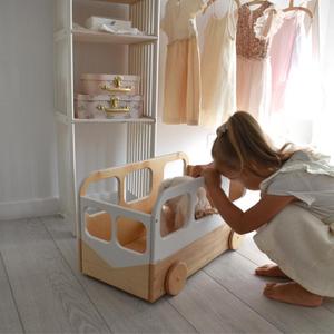 Organisateur de rangement pour jouets <span class=keywords><strong>sur</strong></span> roulettes, boîte <span class=keywords><strong>à</strong></span> jouets en bois pour enfants, <span class=keywords><strong>coffre</strong></span> en bois pour tout-petits, bac <span class=keywords><strong>à</strong></span> livres personnalisé blanc - Product Image 6
