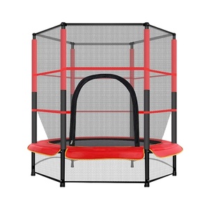 Trampolín de jardín OEM a precio de fábrica, trampolín para niños con red de seguridad Bloqueable, trampolín de fitness - Product Image 1