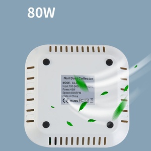Venta al por mayor portátil de alta potencia 80W Gel esmalte de uñas vacío polvo espirador colector - Product Image 4