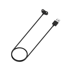 1M negro para <span class=keywords><strong>Ticwatch</strong></span> <span class=keywords><strong>Pro</strong></span> 5/X/3/E3 Pro3 LTE reloj inteligente cargador USB adaptador de cable Cable de carga magnético - Product Image 3