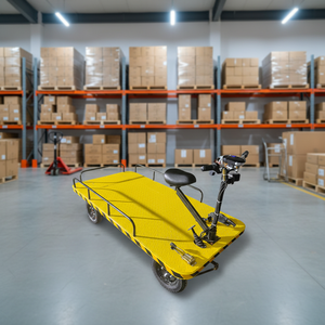 लोड क्षमता गोदाम चार पहियों गोदाम भंडारण इलेक्ट्रिक प्लेटफॉर्म ट्रॉली - Product Image 1
