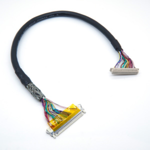 Câble de signal LVDS DF14-20P-1.25C 20 broches 1,25 mm, faisceau de câblage blindé anti-interférence pour moniteur de borne interactive - Product Image 4