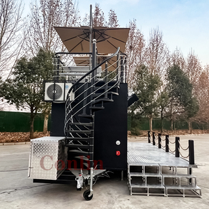 Double Decker Food <strong>Trailer</strong> With Roof Top Mobile Kitchen Fast Food <strong>Trailer</strong> Food Truck Foodtrucks <strong>Trailers</strong> With Seating - Product Image 3