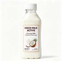 Étiquettes de bouteilles de jus de noix de coco Haoxuan ODM, autocollantes, imperméables, imprimées, autocollants pour boissons, service d'impression personnalisé