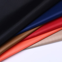 Fabricant de tissus, tissu en taffetas de soie 100% polyester, 70g-90g, enduit pour la doublure de voiture, tissu en taffetas à vendre