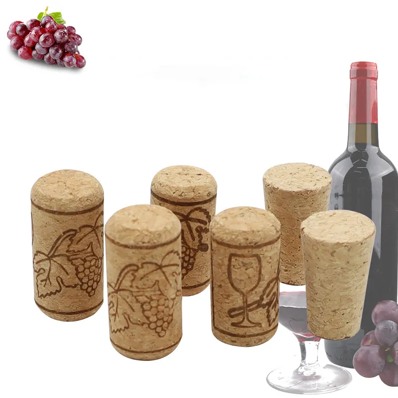 Wholesale Customized LOGO OEM Natural wood cork Sealed Bulk Wine Bottles Stopper Corks