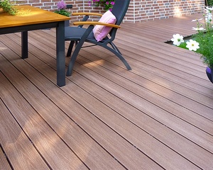 Ván Gỗ Tròn Rỗng <span class=keywords><strong>WPC</strong></span> 3D Thiết Kế Không Nứt 147X27Mm Dùng Cho Sàn Ngoài Trời - Product Image 4