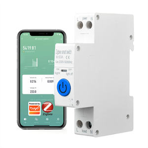 SW-ACZ 63A 1P+N <b>Zigbee</b> MCB 6kA Breaking Capacity Kilowatt-hour Metering Monitoring Din Rail Mount for Smart Home Device - Product Image 1