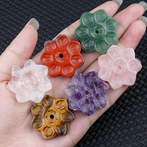Base para Incienso <span class=keywords><strong>de</strong></span> Flor <span class=keywords><strong>de</strong></span> Loto <span class=keywords><strong>de</strong></span> Piedra Semipreciosa <span class=keywords><strong>de</strong></span> 30mm, Pulida, Venta al por Mayor <span class=keywords><strong>de</strong></span> Fábrica - Product Image 2