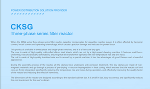 Reactor de <span class=keywords><strong>Condensadores</strong></span> Trifásico de Tipo Seco con Núcleo de Hierro, Reactor de Filtro, Reactor de Compensación de Energía Reactiva - Product Image 6