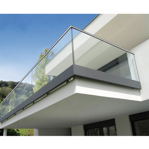 Strass en verre sans cadre, <span class=keywords><strong>Kit</strong></span> de commerce automatique, <span class=keywords><strong>Balustrade</strong></span> en <span class=keywords><strong>Aluminium</strong></span>, canal U, <span class=keywords><strong>Aluminium</strong></span>, acier inoxydable et carbone, DBM - Product Image 1