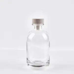Bouteille en verre de gin personnalisable Bouteille en verre classique transparente 700ml 500ml