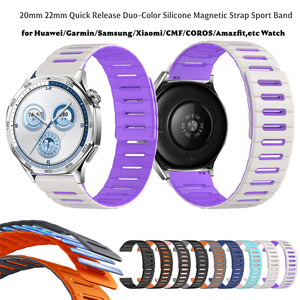 <span class=keywords><strong>Correa</strong></span> Deportiva de Silicona Magnética de Liberación Rápida de 20 mm y 22 mm para Reloj Huawei, <span class=keywords><strong>Correa</strong></span> para Reloj Xiaomi, <span class=keywords><strong>Correa</strong></span> para Garmin, para CMF - Product Image 1