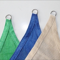 Bon prix 2x3m 4x5m 3.6m HDPE voile de soleil filet d'ombrage extérieur triangle et voiles d'ombrage de type carré pour jardin patio