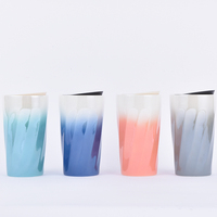 Tasse de voyage en céramique de 16 oz avec couvercle, isolation thermique, écologique, pour boire de l'eau et du café