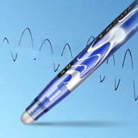 Stylos gel effaçables de marque originale P-ilot FriXion LFB-20EF, pointe fine 0,5 mm, encre noire/bleue/rouge