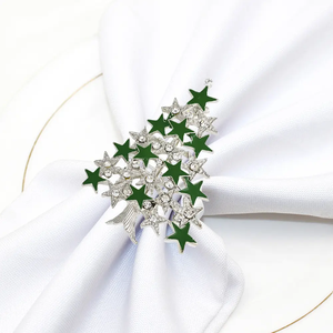 Anneaux de serviette de Noël tendance pour la table de Noël - Porte-anneaux de serviette pour la décoration de table de Noël, Thanksgiving et des fêtes - Product Image 5