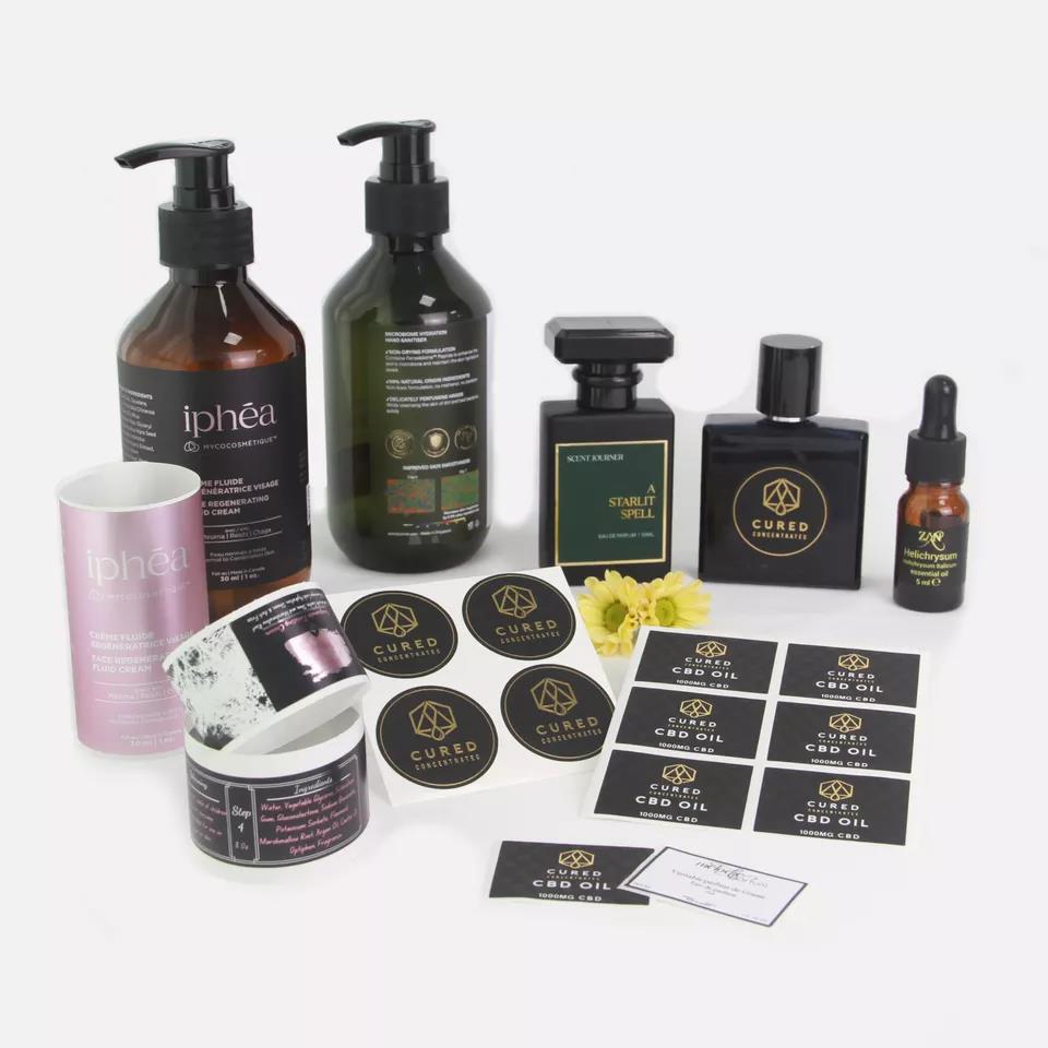 Factory Direct Sale Cosmetic Beauty Labels Stickers Printing Product Bottles Labels Stickers With Promotional Price