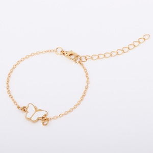 <b>Cute</b> Butterfly Charm <b>Bracelets</b> Gold Plated Alloy Women's Fashion Jewelry Adjustable For Daily Wear - Product Image 6