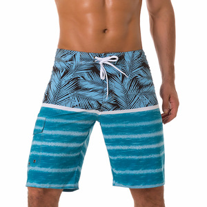 Wholesale Custom Printed Quick Drying Waterproof 4-way Stretch Surfing Beach Board Shorts Adjustable Waist Swim <b>Trunks</b> for <b>Men</b> - Product Image 4