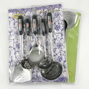 Conjunto de utensílios de cozinha de plástico resistente ao calor, flexível, ecológico e reutilizável, 5 peças, oferta imperdível, 2024, imperdível