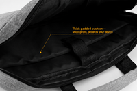 Sac à bandoulière moderne pour ordinateur portable, ultra-fin, en nylon, avec impression numérique et logo personnalisé, 14-15,6 pouces, prix usine