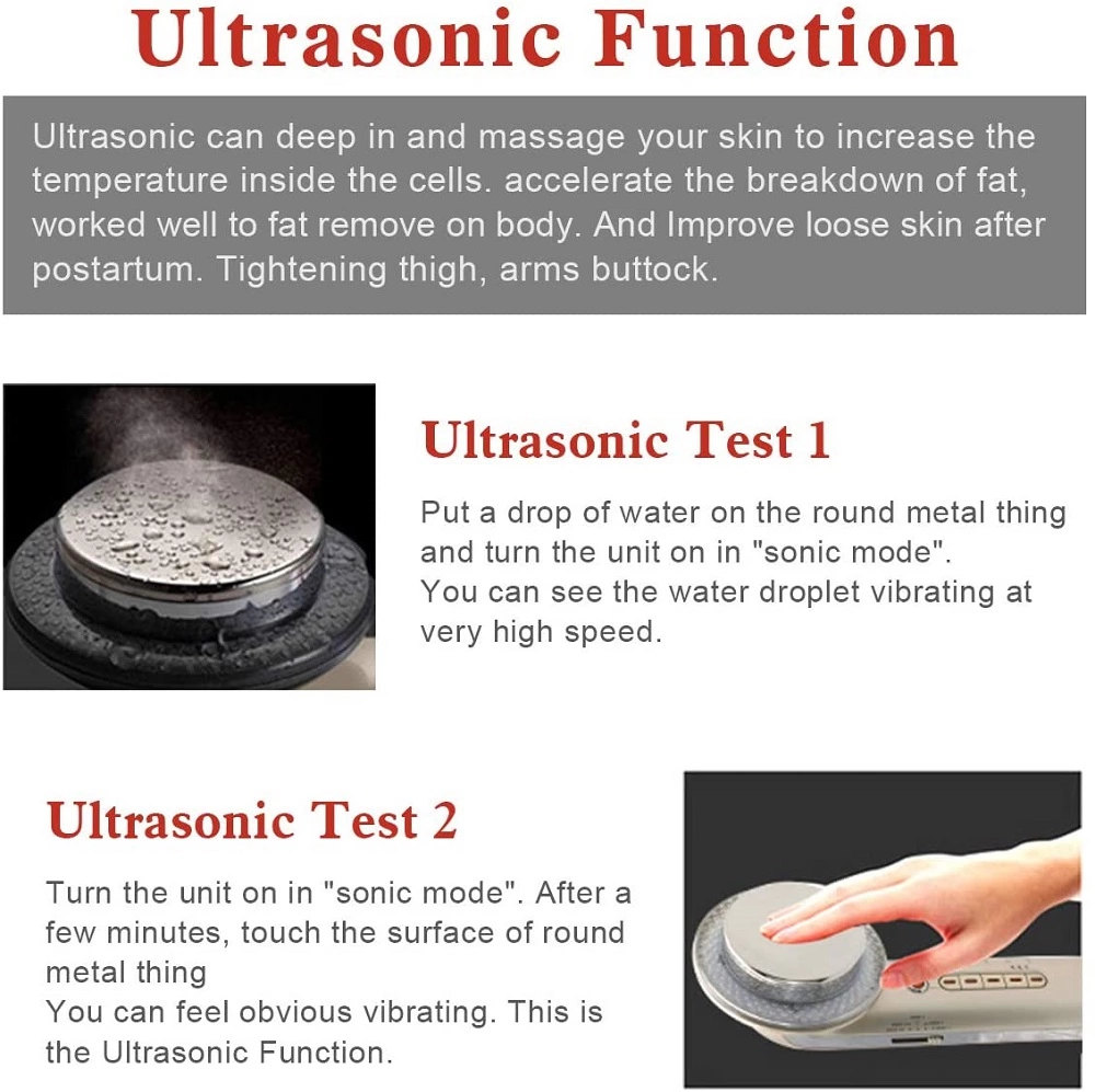 3 In 1 Ultrasonic Beauty Massager 1 MHz Infrared Ultrasonic EMS Beauty Device