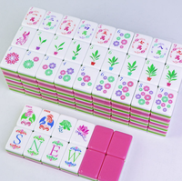 Set Mahjong Amerika Koleksi Mawar Akrilik Empat Lapis Facelift Eksklusif Untuk Hiburan Dewasa