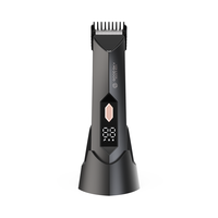 Tondeuse à poils corporels/cruveaux/aisselles sans fil, en céramique, imperméable, lavable, pour hommes, lames en acier inoxydable, batterie au lithium 600 mAh