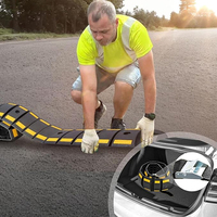 Ralentisseurs de vitesse portables, durables et réfléchissants en plastique pour routes en asphalte, quartiers, garages, parkings et allées, fabriqués en Chine par HENGZEANFANG