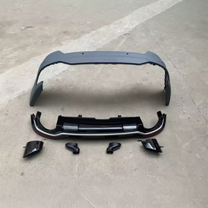Pare-chocs arrière de haute qualité style RS5 avec diffuseur pour <span class=keywords><strong>Audi</strong></span> A5 S5, pare-chocs arrière avec tuyau d'échappement 2017 2018 2019 B9 - Product Image 3