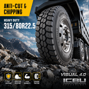 Pneu de camion Joyroad Doupro Fleet, bande de roulement extra profonde, pneu radial pour semi-remorque, pneu de traction tout-terrain 11R22.5 315/80R22.5 - Product Image 5